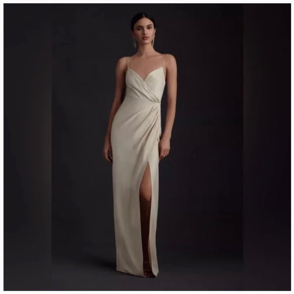 NWT BHLDN FREYA SATIN CHARMEUSE DRESS